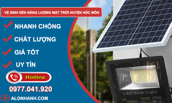 vệ sinh đèn năng lượng mặt trời huyện Hóc Môn