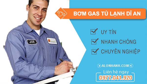 bơm gas tủ lạnh dĩ an