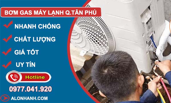 dịch vụ bơm gas máy lạnh quận tân phú