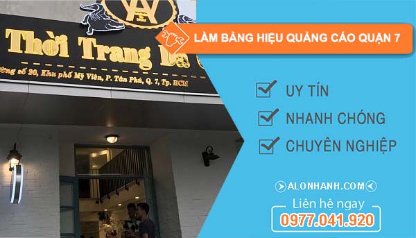 dịch vụ làm bảng hiệu quảng cáo quận 7