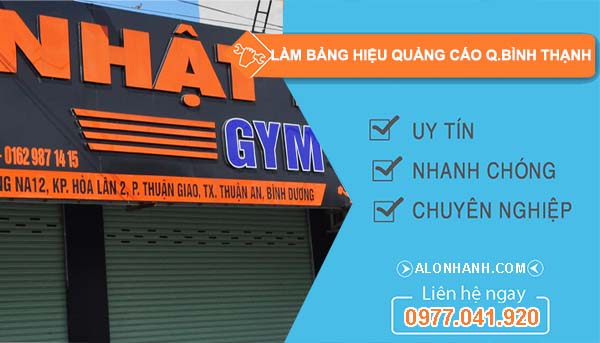 dịch vụ làm bảng hiệu quảng cáo quận bình thạnh
