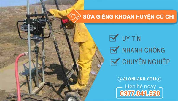 dịch vụ sửa giếng khoan huyện củ chi