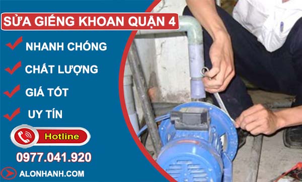 dịch vụ sửa giếng khoan quận 4