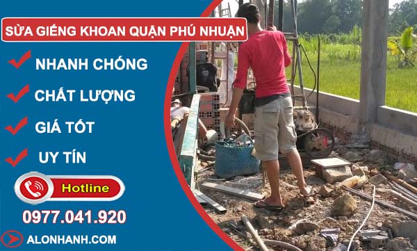 dịch vụ sửa giếng khoan quận phú nhuận