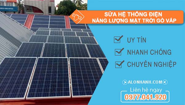 dịch vụ sửa hệ thống điện năng lượng mặt trời gò vấp