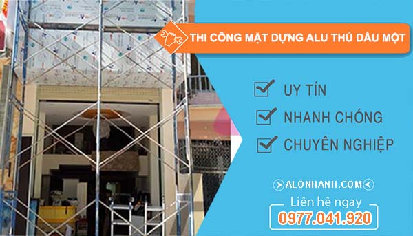 dịch vụ thi công mặt dựng alu thủ dầu một