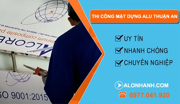 dịch vụ thi công mặt dựng alu thuận an