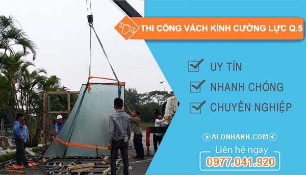 dịch vụ thi công vách kính cường lực quận 5