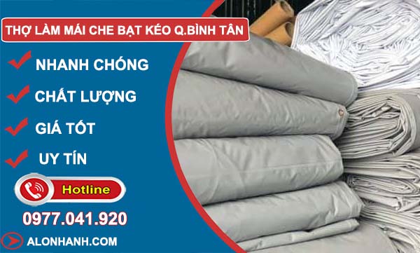 dịch vụ thợ làm mái che bạt kéo quận bình tân