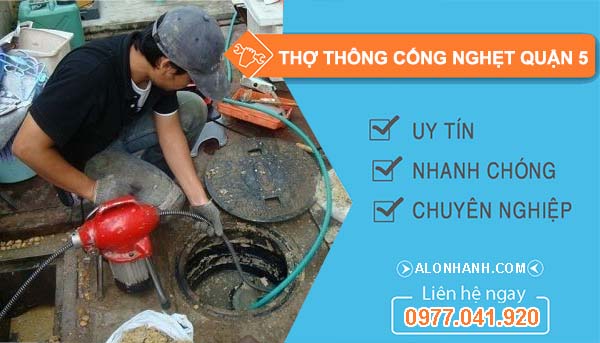 dịch vụ thợ thông cống nghẹt quận 5