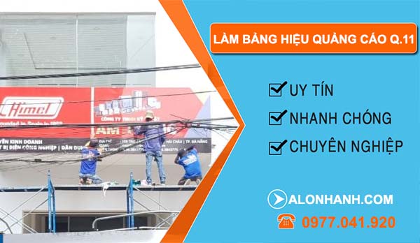 làm bảng hiệu quảng cáo quận 11