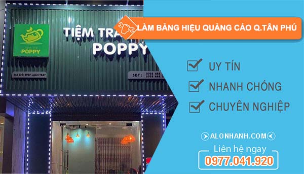 làm bảng hiệu quảng cáo quận tân phú