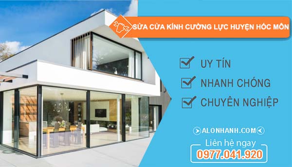 sửa cửa kính cường lực huyện hóc môn