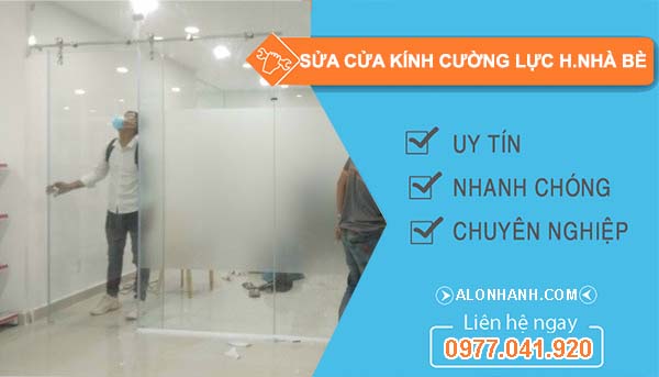 sửa cửa kính cường lực huyện nhà bè