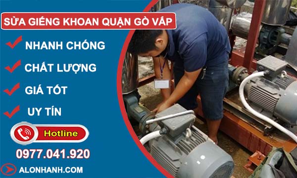 dịch vụ sửa giếng khoan quận gò vấp
