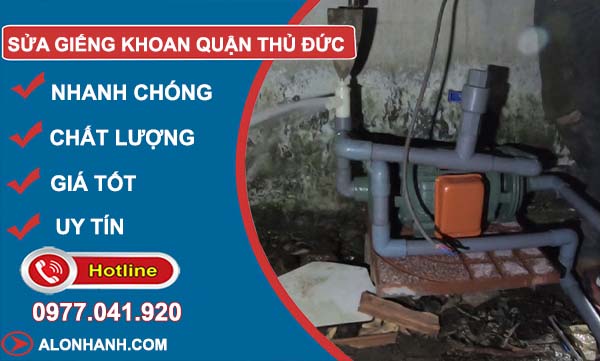 dịch vụ sửa giếng khoan quận thủ đức