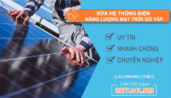 sửa hệ thống điện năng lượng mặt trời gò vấp