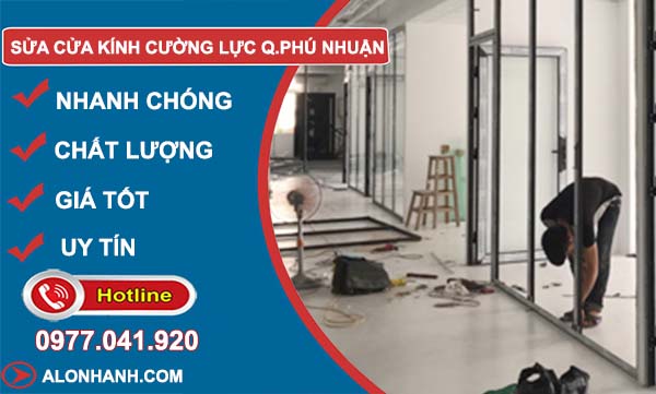 sửa kính cường lực quận phú nhuận