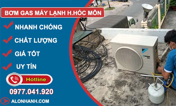 thi công bơm gas máy lạnh huyện hóc môn