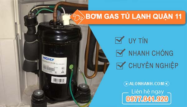 thi công bơm gas tủ lạnh quận 11