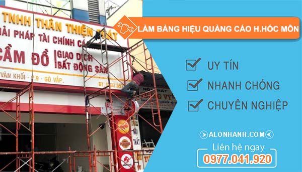thi công làm bảng hiệu quảng cáo huyện hóc môn