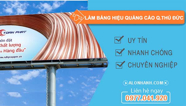thi công làm bảng hiệu quảng cáo quận thủ đức