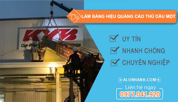 thi công làm bảng hiệu quảng cáo thủ dầu một