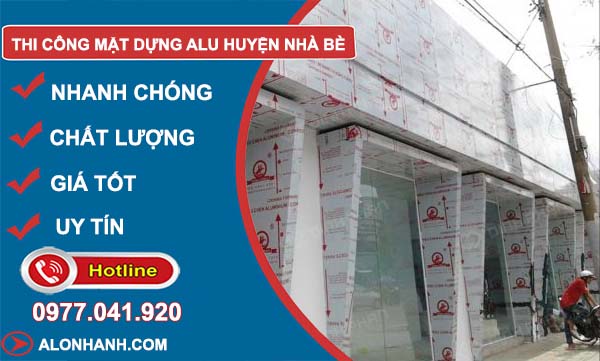 thi công mặt dựng alu huyện nhà bè