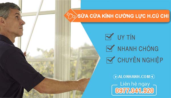 thi công sửa cửa kính cường lực huyện củ chi