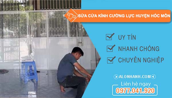 thi công sửa cửa kính cường lực huyện hóc môn