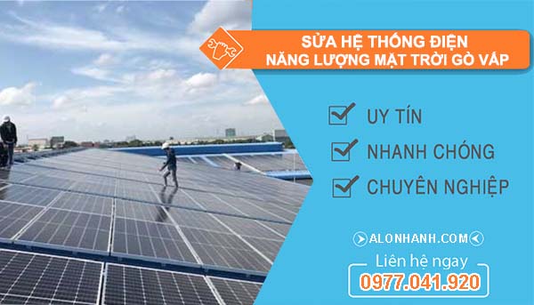 thi công sửa hệ thống điện năng lượng mặt trời gò vấp