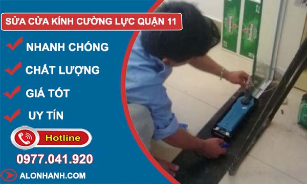 thi công sửa kính cường lực quận 11