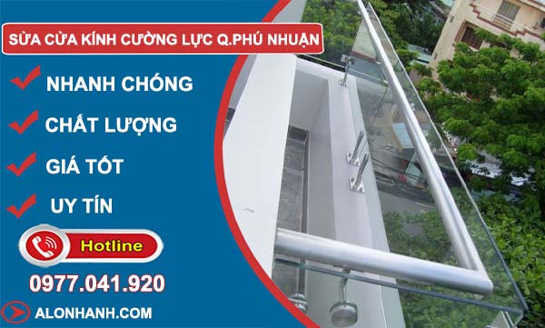 thi công sửa kính cường lực quận phú nhuận