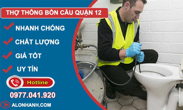 dịch vụ thợ thông bồn cầu quận 12