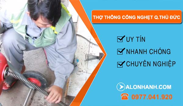 thi công thợ thông cống nghẹt quận thủ đức