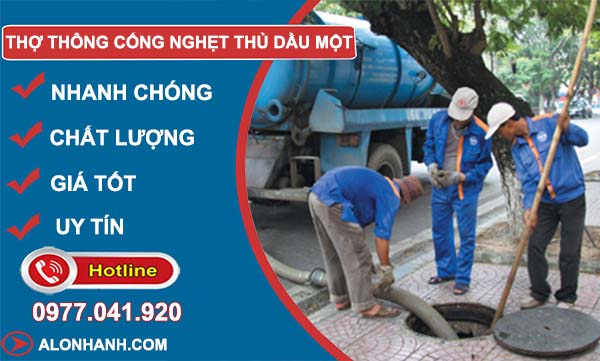 thi công thợ thông cống nghẹt thủ dầu một