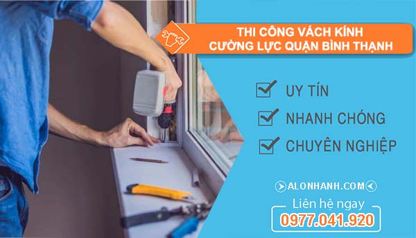 thi công vách kính cường lực quận bình thạnh