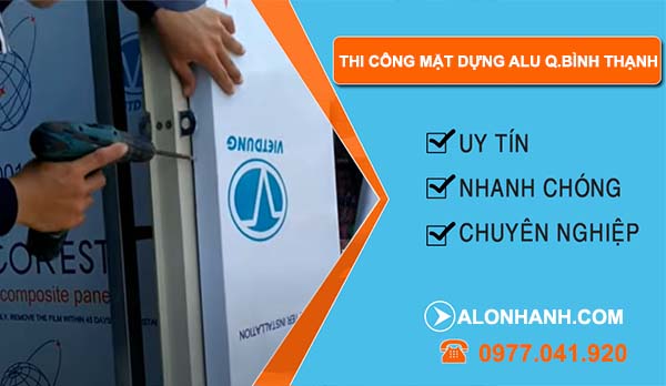 thợ thi công mặt dựng alu quận bình thạnh