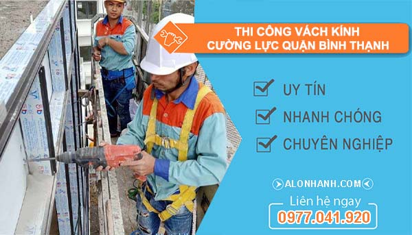 thợ thi công vách kính cường lực quận bình thạnh
