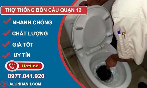 thợ thông bồn cầu quận 12