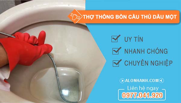 thợ thông bồn cầu thủ dầu một
