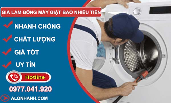 bảng báo giá làm đồng máy giặt bao nhiêu tiền