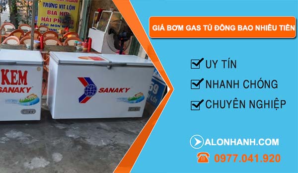 báo giá bơm gas tủ đông bao nhiêu tiền