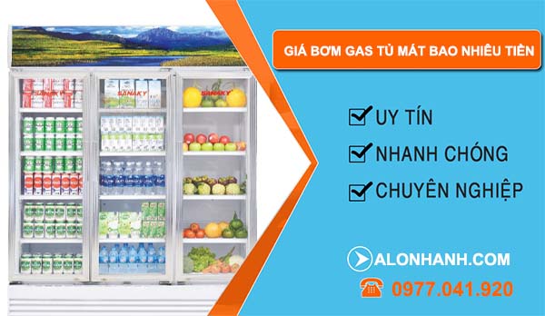 báo giá bơm gas tủ mát bao nhiêu tiền