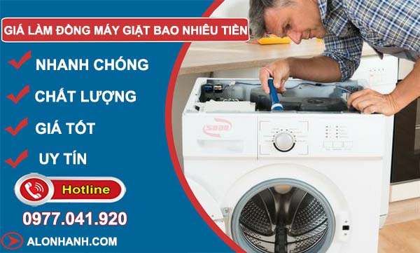 báo giá làm đồng máy giặt bao nhiêu tiền