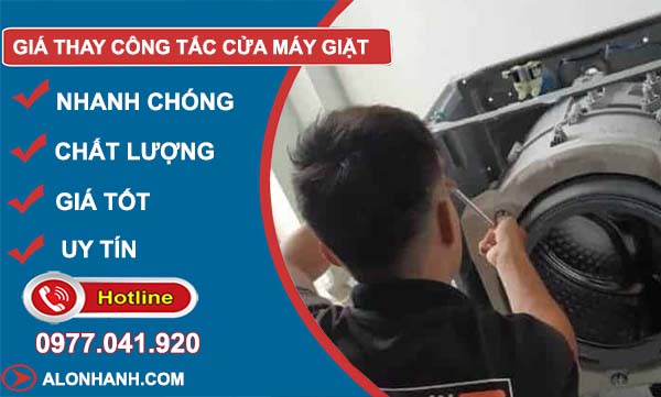 báo giá thay công tác cửa máy giặt bao nhiêu tiền