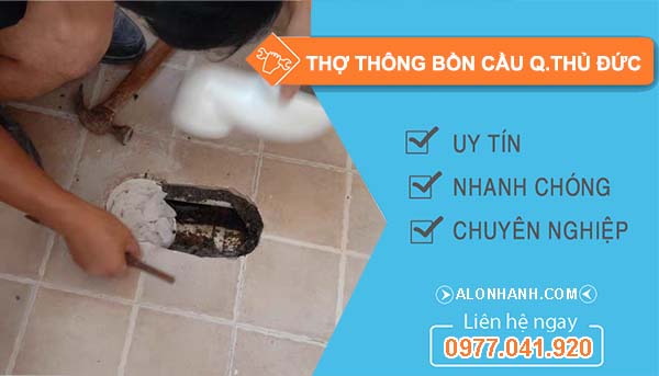 dịch vụ thợ thông bồn cầu quận thủ đức