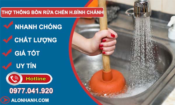 dịch vụ thợ thông bồn rửa chén huyện bình chánh