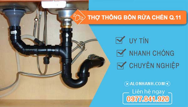 dịch vụ thợ thông bồn rửa chén quận 11