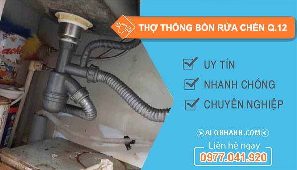 dịch vụ thợ thông bồn rửa chén quận 12